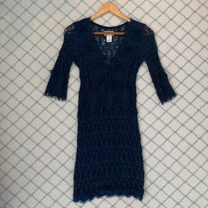 Nightcap Florence Lace Deep V Dress